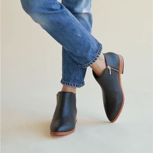 Nisolo Lana Black Leather Ankle Boots Size 8.5